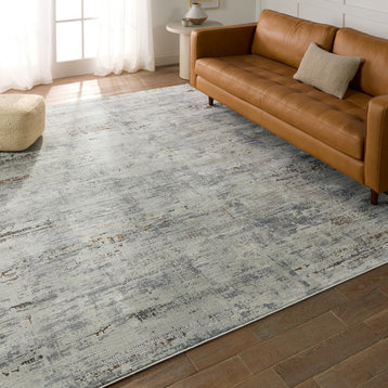 Jaipur Living Isola Abstract Gray/ Blue Area Rug 10'X14'