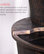 40" Tall Outdoor 3-Tier Barrel Pump Waterfall Fountain, Brown