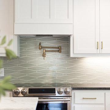 Silver Haze Wave Kitchen Backsplash