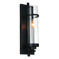Sierra 1-Light Wall Sconce, Black