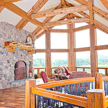 Erin, Wisconsin Project by Wisconsin Log Homes - www.wisconsinloghomes.com
