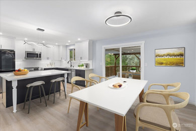 Inspiration for a modern dining room remodel