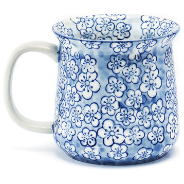 Blue Cherry Blossom Mug