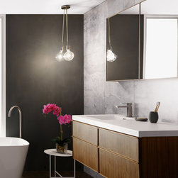 Frame Linea Collection in Walnut Natural - Bathroom Vanities And Sink Consoles