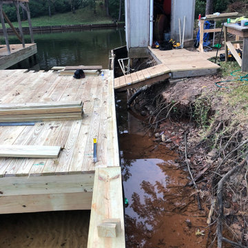 Lakeside Dock, Deck, Retaining walls