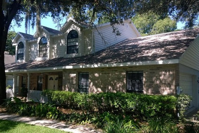Inspiration for a craftsman exterior home remodel in Tampa