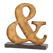 Mercana Modern Metal "&" Decor, Gold
