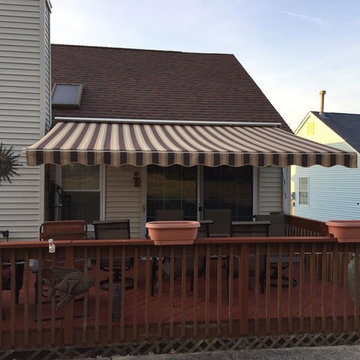 Manually Operated Roof Mounted Retractable Awning in Brick NJ by Shade One