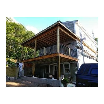 NEW DECK/CARPORT WITH HIP ROOF