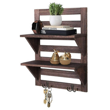 Rustic Wall Mounted Shelves for Kitchen