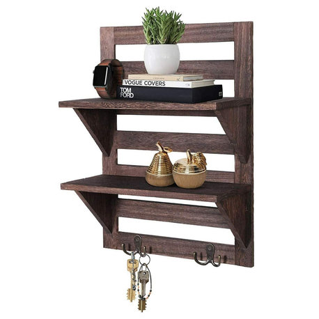 Rustic Wall Mounted Shelves for Kitchen