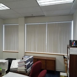 Vertical Blinds in Commercial Setting - Vertical Blinds