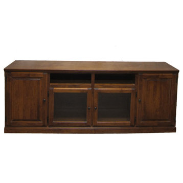Traditional TV Stand, Red Oak, 80w