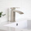 STYLISH Single Hole Bathroom Faucet, Brushed Nickel