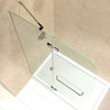 Aqua Ultra Frameless Hinged Shower Door & SlimLine Single Threshold Shower Base
