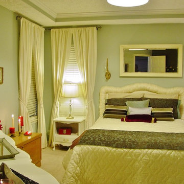 Staging of a Master Bedroom for for resale