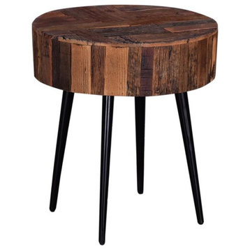 Palm Desert Reclaimed Wood Modern Side Table