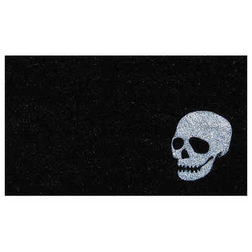 White Skull Doormat