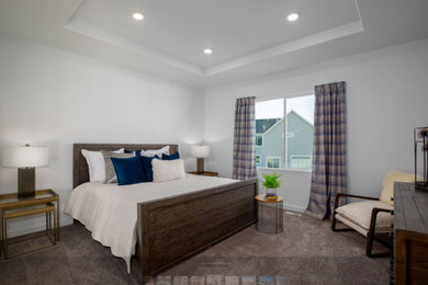 Bedroom - contemporary bedroom idea in Salt Lake City
