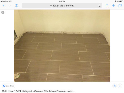 Large Tile 12 X 24 1 3 Offset, Is It Better To Stagger Tile