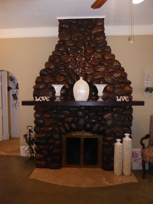 River Stone Fireplace - River Stone Fireplace