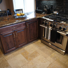 dark alder cabinets