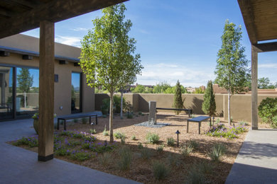 Inspiration for a contemporary patio remodel in Albuquerque
