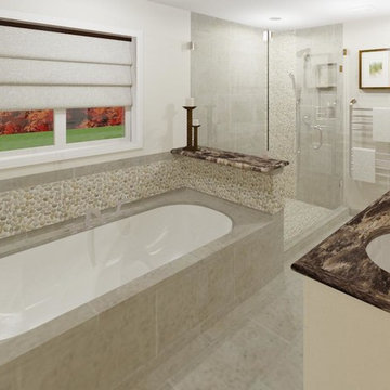 Nursery Drive Master Bath - 3D Design Rendering