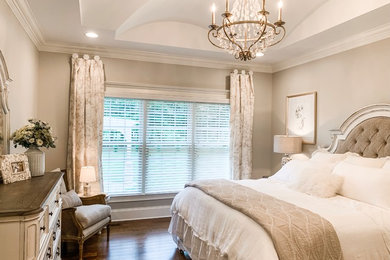 Design ideas for a traditional master bedroom in Nashville.
