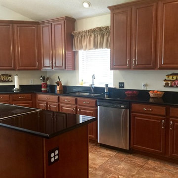 Absolute Black Slidell Kitchen
