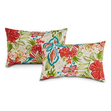 19-inch Outdoor Lumbar Pillows (Set of 2), Breeze
