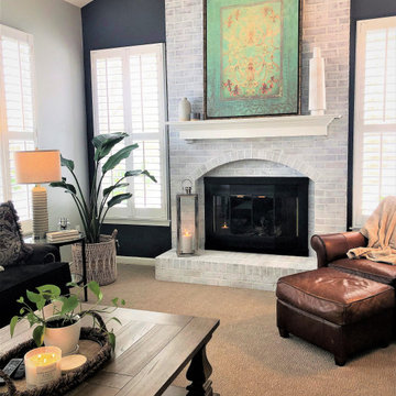 Woodstock residence- Transitional Familyroom