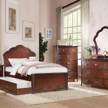 Cecilie 5 PC Youth Panel Bedroom Set | Cherry