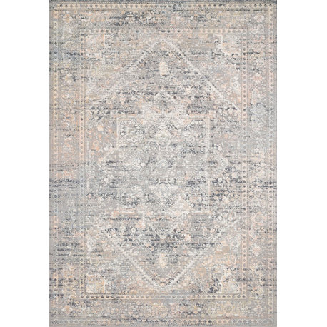 Lucia Rug, Gray/Sunset, 6'8"x8'8"