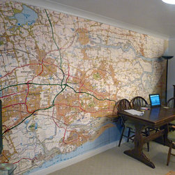 Area Wallpaper Map of Basildon - Wallpaper