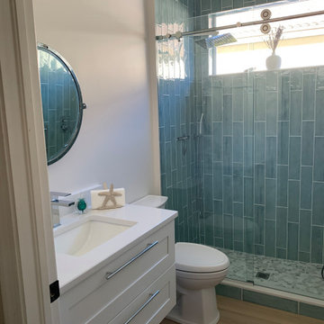 Teal Guest Bathroom Remodel - Completed Project 2