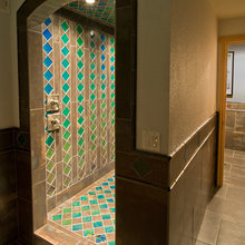 no glass shower