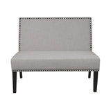 Gray Linen Harper Banquette Contemporary Dining Benches By Banquette Bench Leisure