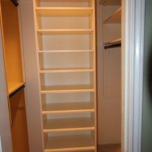 Upstairs closets