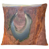 Horseshoe Bend Arizona Panorama Landscape Printed Throw Pillow, 18"x18"