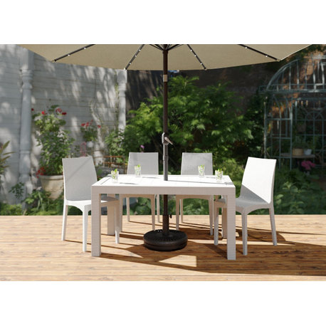 Outdoor Patio 20" Umbrella Base Round Fillable Free Standing