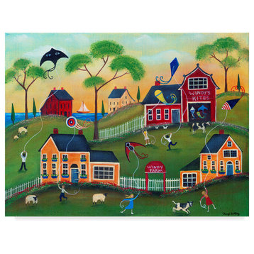Cheryl Bartley 'Windys Kite Farm' Canvas Art, 32"x24"