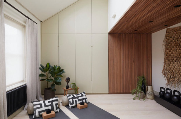 Contemporary Home Gym by Monica Tostes Design