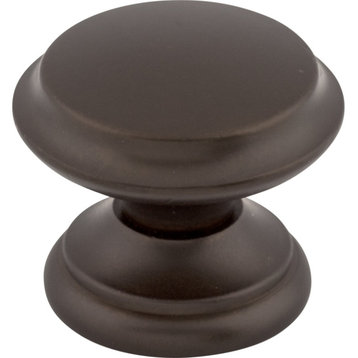 Top Knobs M1230 Flat 1-3/8 Inch Mushroom Cabinet Knob - Oil Rubbed Bronze