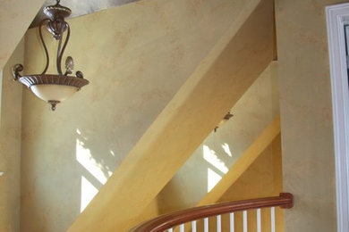 Elegant staircase photo in Cleveland