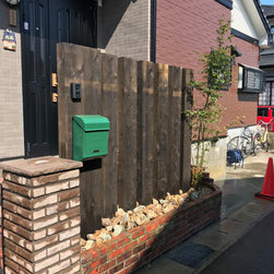 鉄平乱張りスロープと枕木の景 - 商品