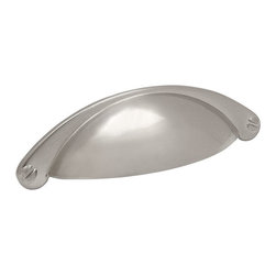 Cosmas - Cabinet Cup Pull, Satin Nickel, Set of 10 - Cabinet And Drawer Handle Pulls