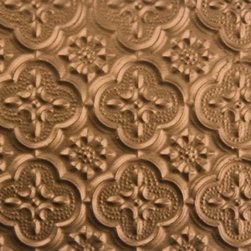 WC 20 Faux Tin - Backsplash Roll - (PVC) - 1 1/4 " Pattern - Gold - Wallpaper
