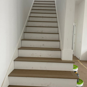 European Oak Hardwood Flooring & Treads Installed in Ponte Vedra