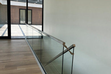 Glass and aluminum Stairs